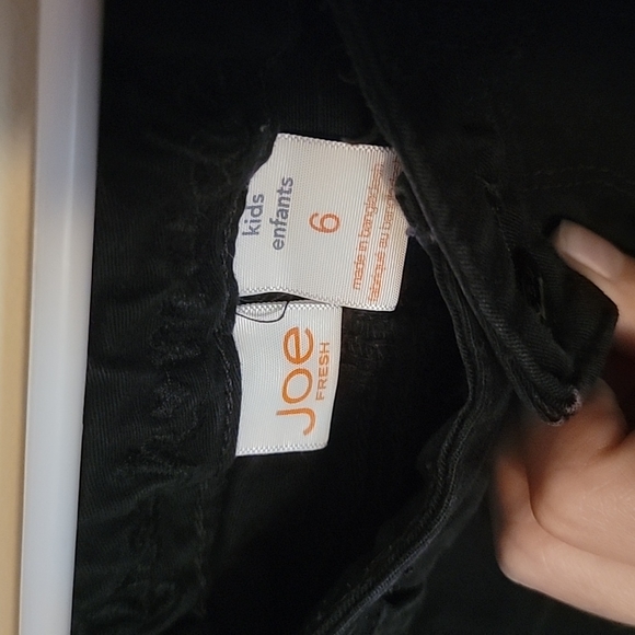 Kids Black Jeans, Joe Fresh, Size 6 - Picture 2 of 4